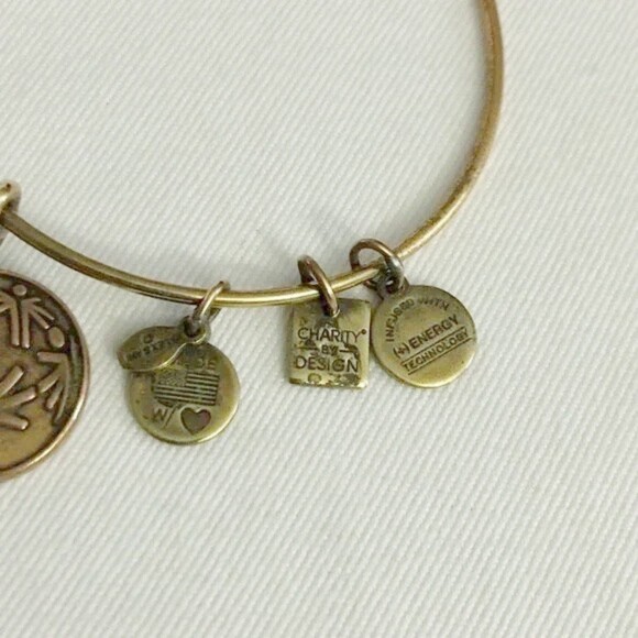 Alex & Ani Inspirational Gold Tone Bracelet - Picture 3 of 8